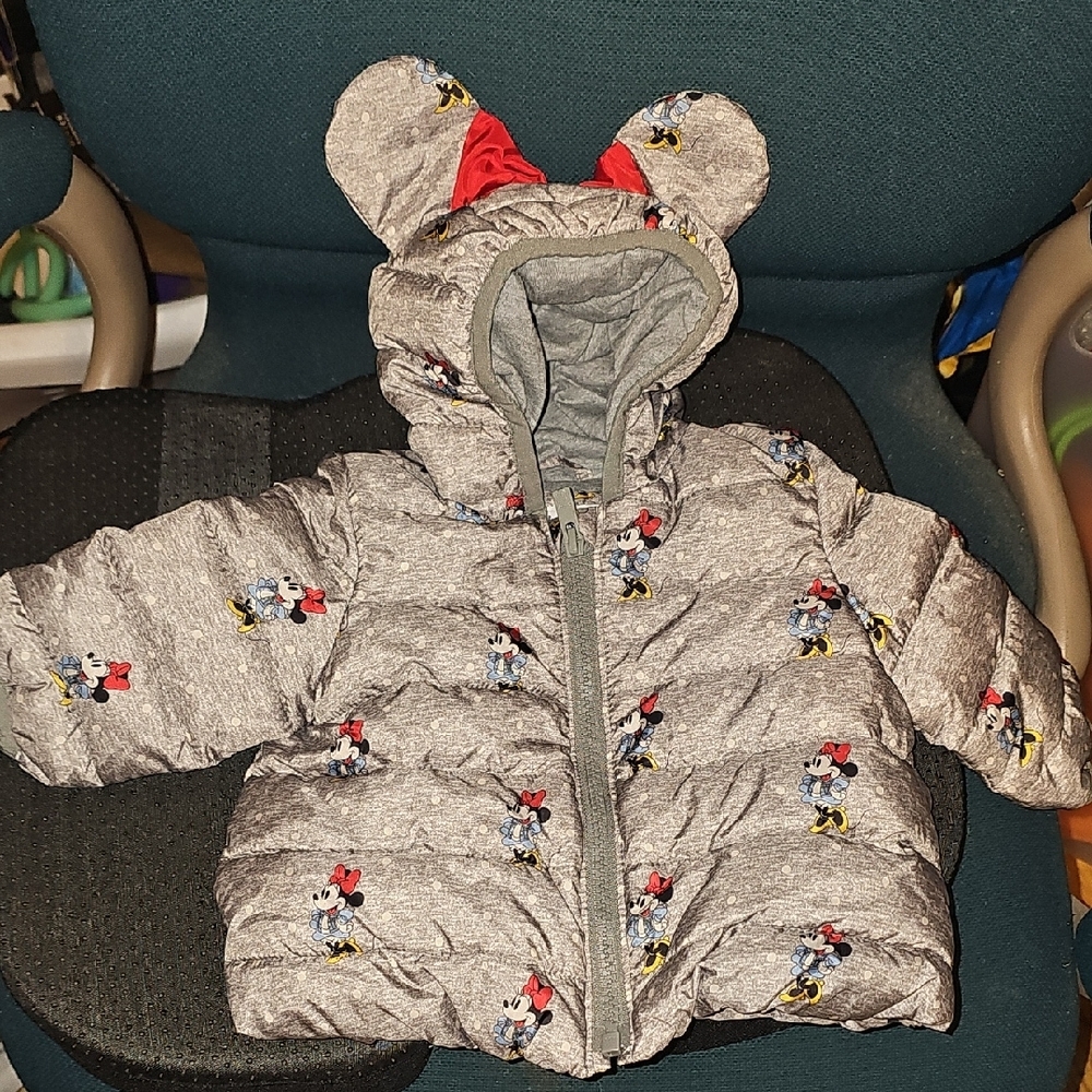 GAP Disney Baby Gray Jacket with Minnie Mouse Design